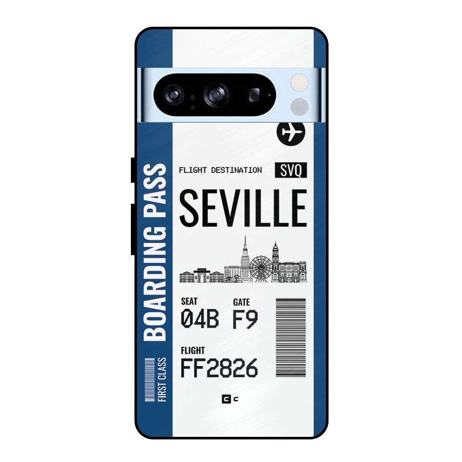 Seville Boarding Pass Metal Back Case for Google Pixel 8 Pro