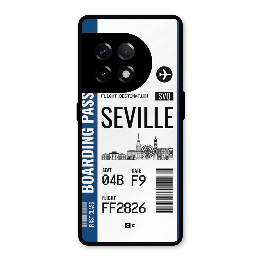 Seville Boarding Pass Metal Back Case for OnePlus 11R