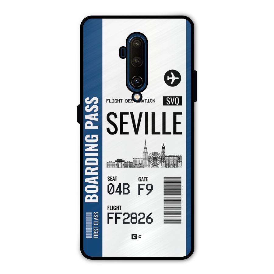 Seville Boarding Pass Metal Back Case for OnePlus 7T Pro