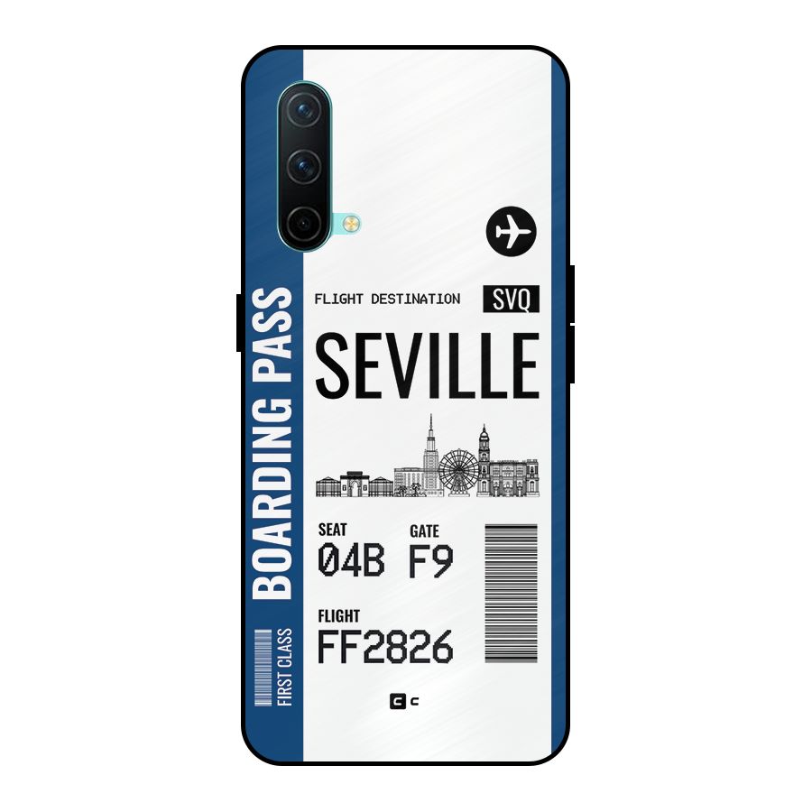 Seville Boarding Pass Metal Back Case for OnePlus Nord CE 5G