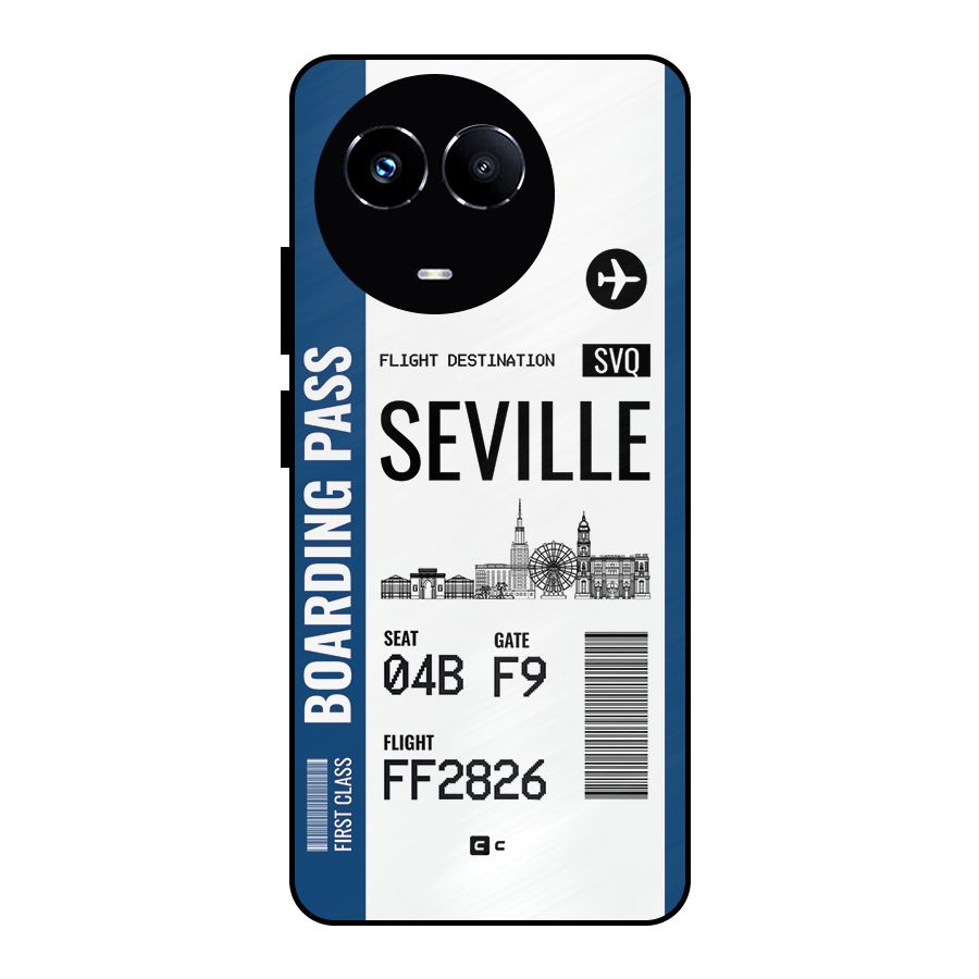 Seville Boarding Pass Metal Back Case for Realme 11 5G