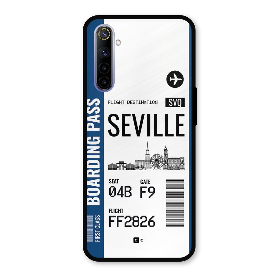 Seville Boarding Pass Metal Back Case for Realme 6