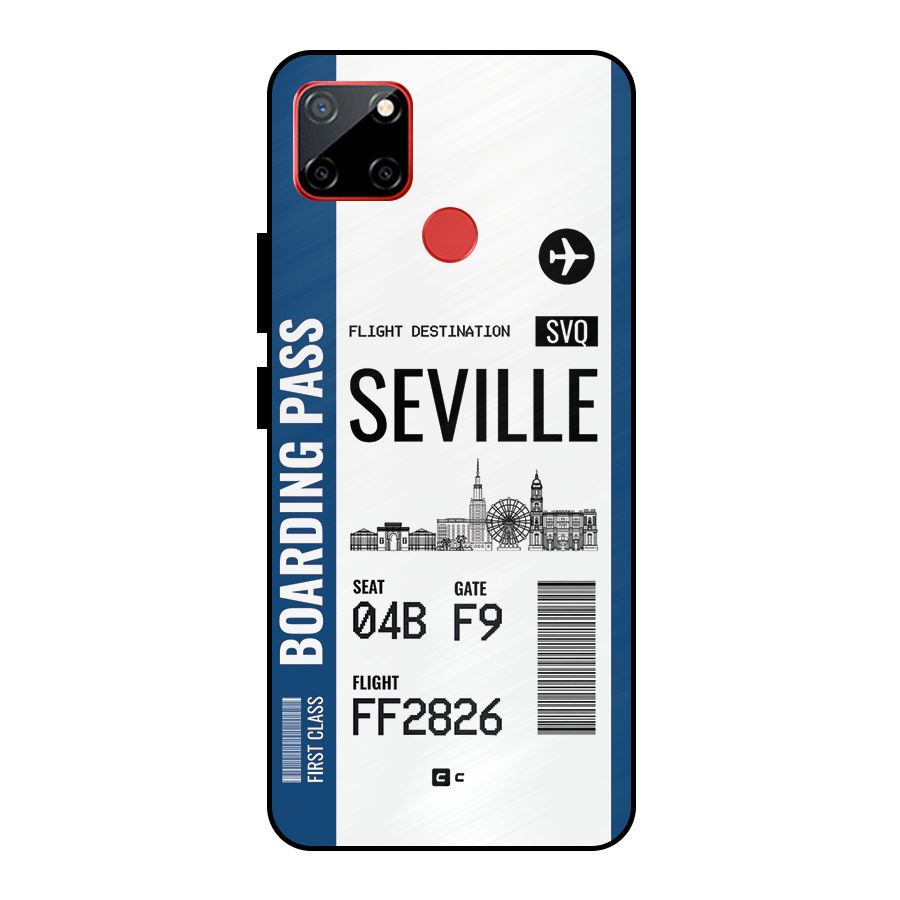Seville Boarding Pass Metal Back Case for Realme C12