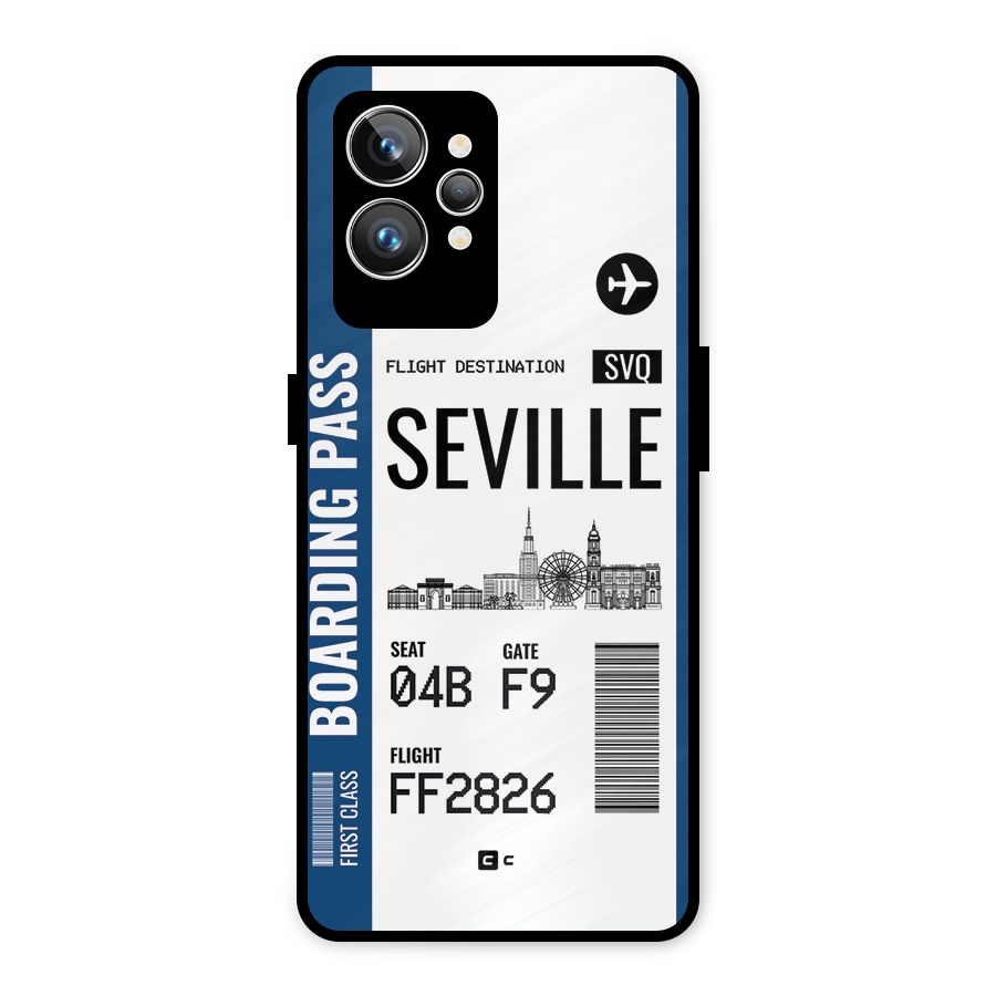 Seville Boarding Pass Metal Back Case for Realme GT2 Pro