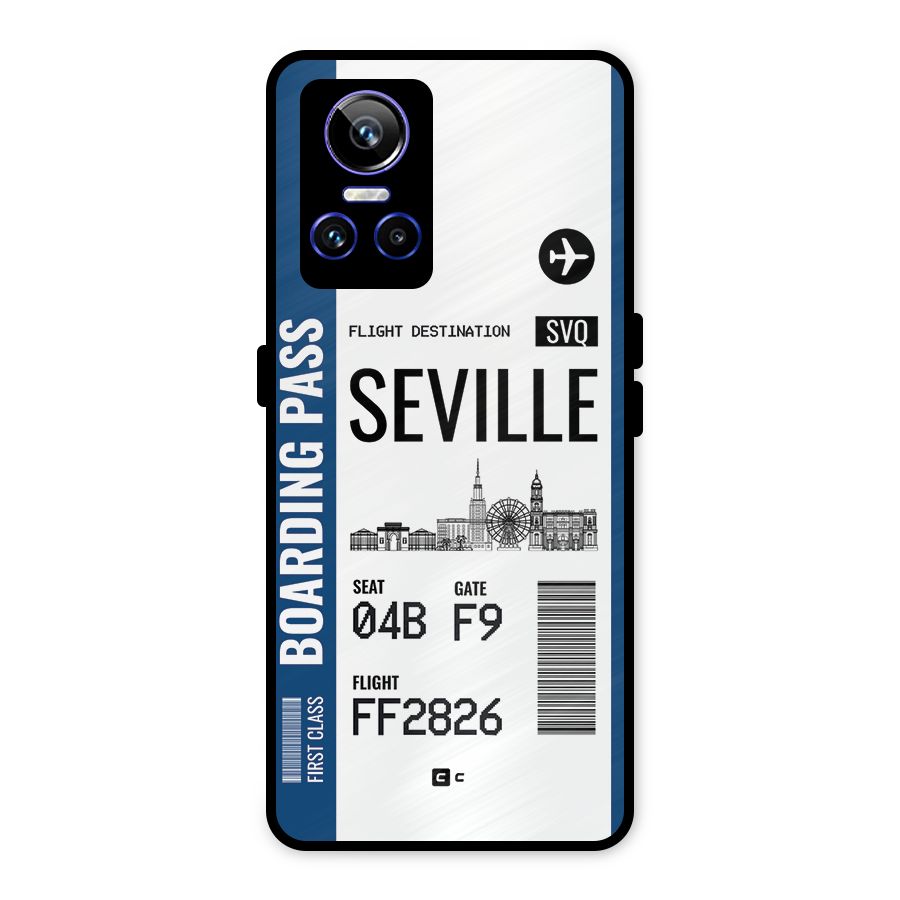 Seville Boarding Pass Metal Back Case for Realme GT Neo 3