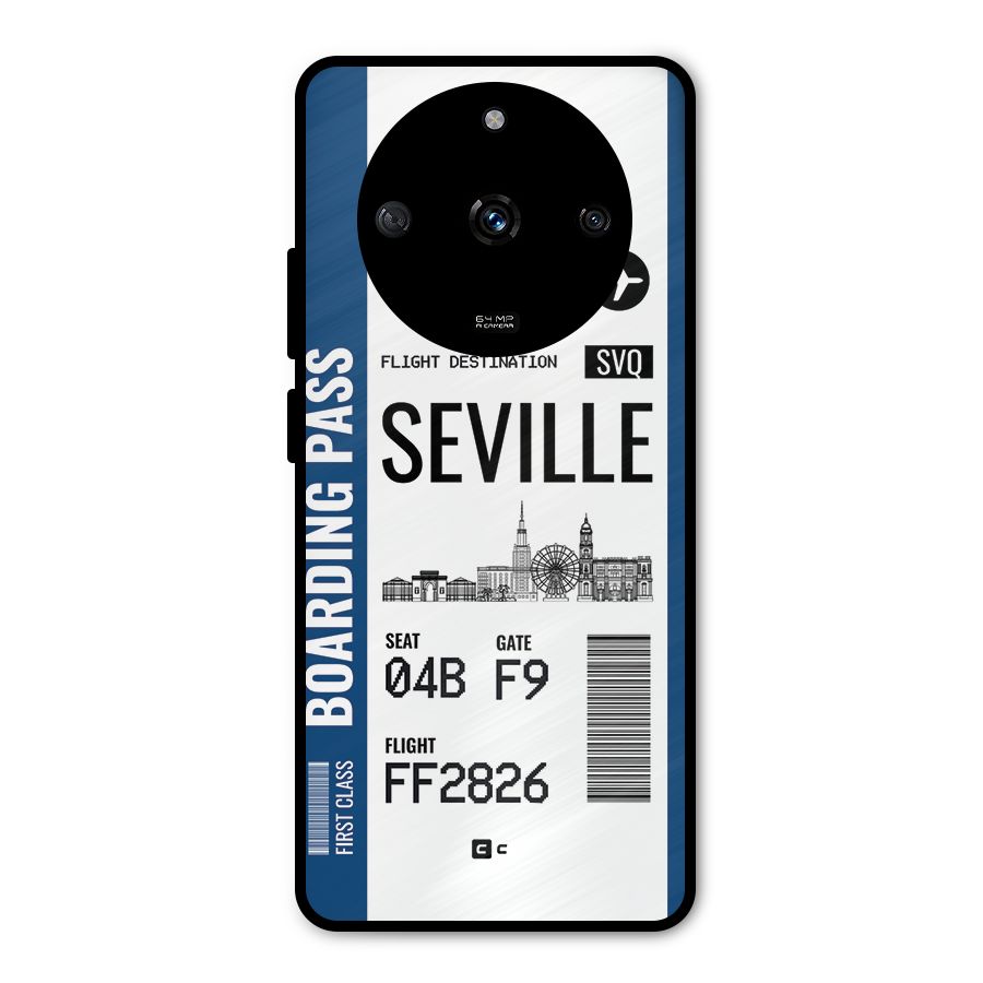 Seville Boarding Pass Metal Back Case for Realme Narzo 60 5G
