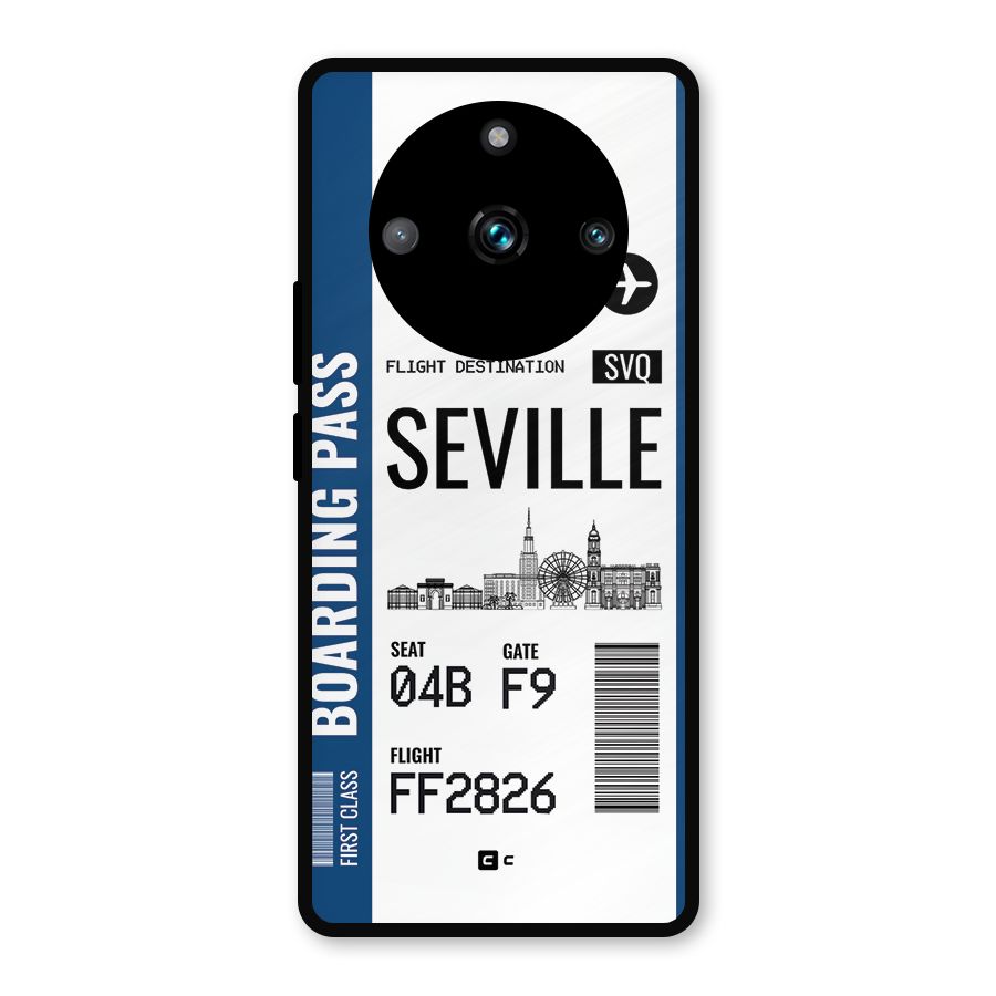 Seville Boarding Pass Metal Back Case for Realme Narzo 60 Pro