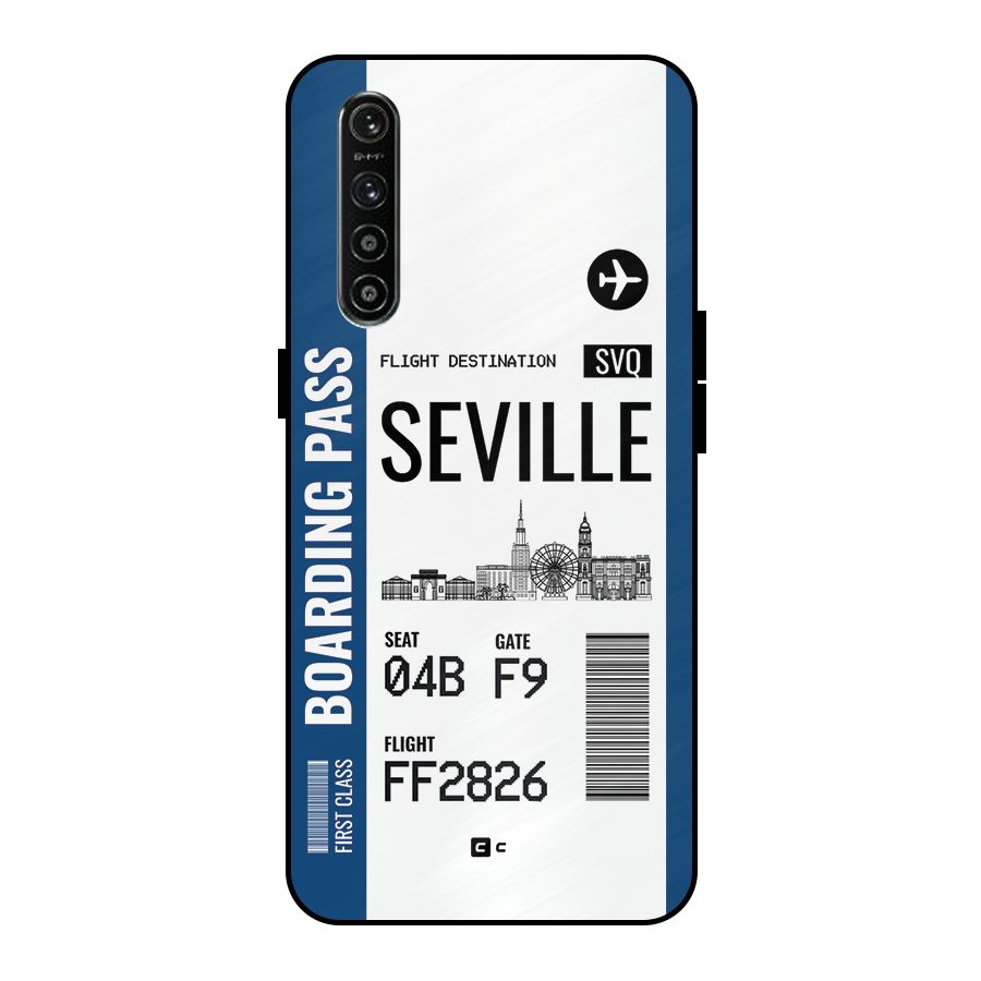 Seville Boarding Pass Metal Back Case for Realme XT