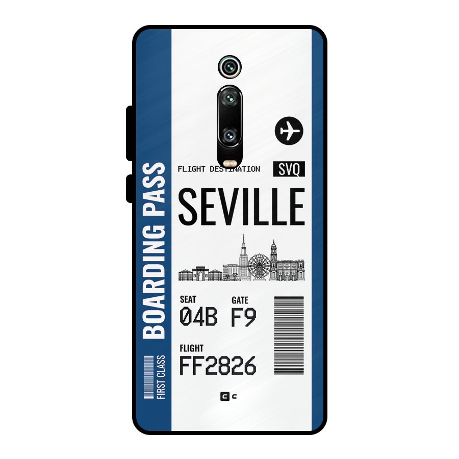 Seville Boarding Pass Metal Back Case for Redmi K20