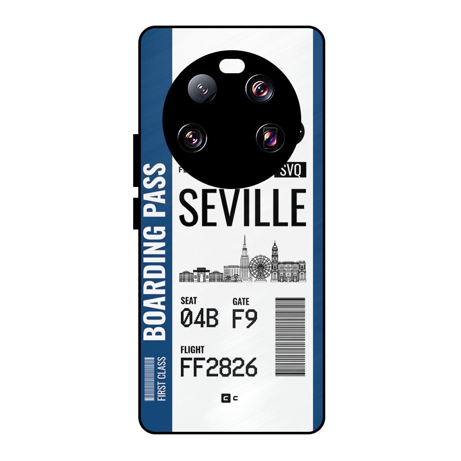 Seville Boarding Pass Metal Back Case for Xiaomi 13 Ultra