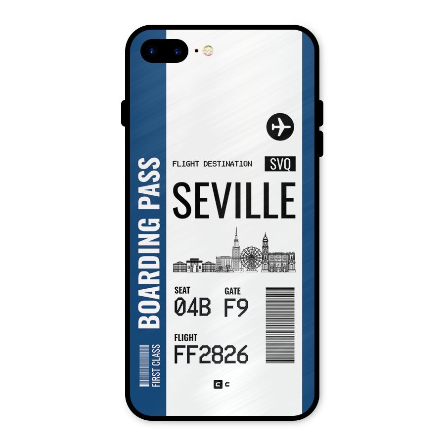 Seville Boarding Pass Metal Back Case for iPhone 7 Plus
