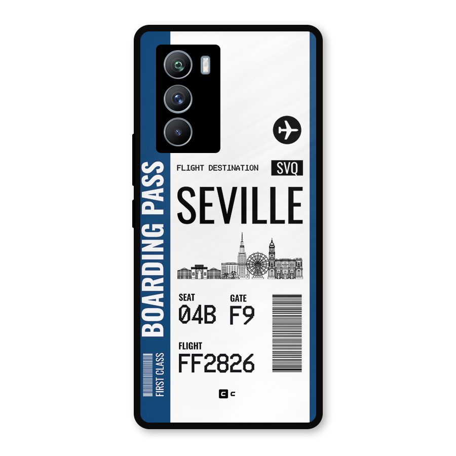Seville Boarding Pass Metal Back Case for iQOO 9 SE