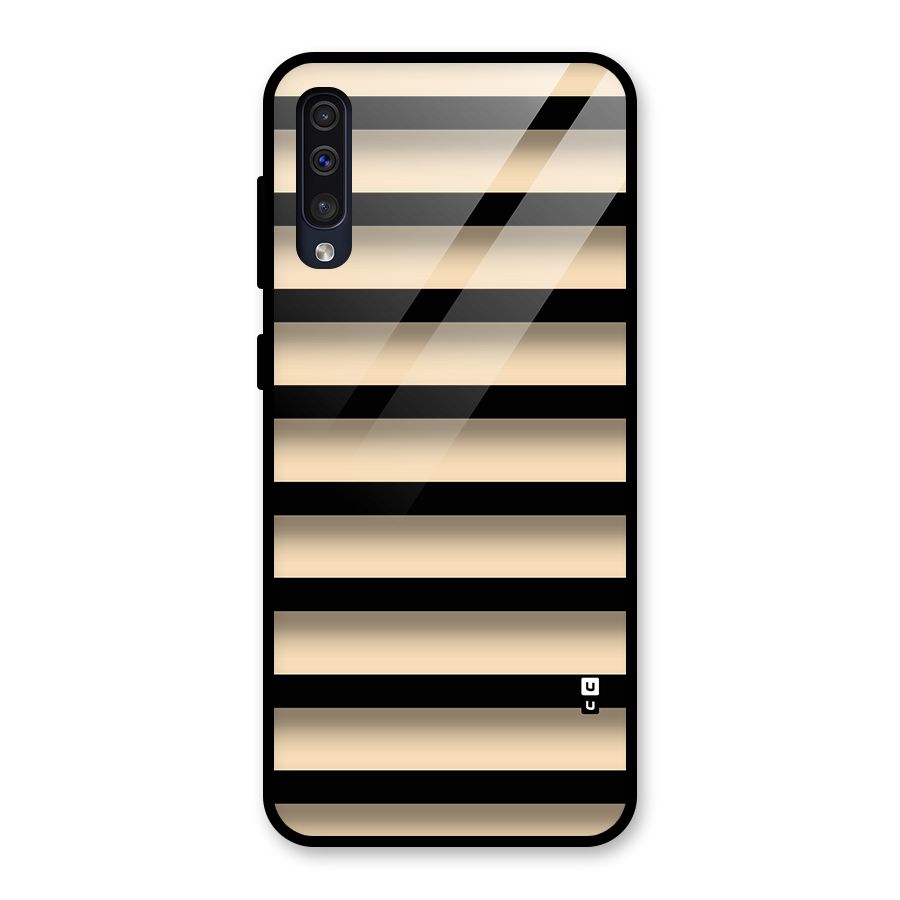Shadow Stripes Glass Back Case for Galaxy A50s
