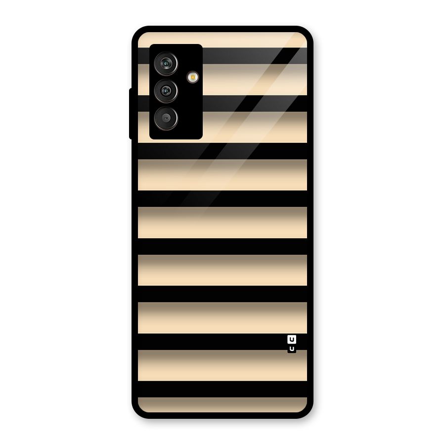 Shadow Stripes Glass Back Case for Galaxy M13