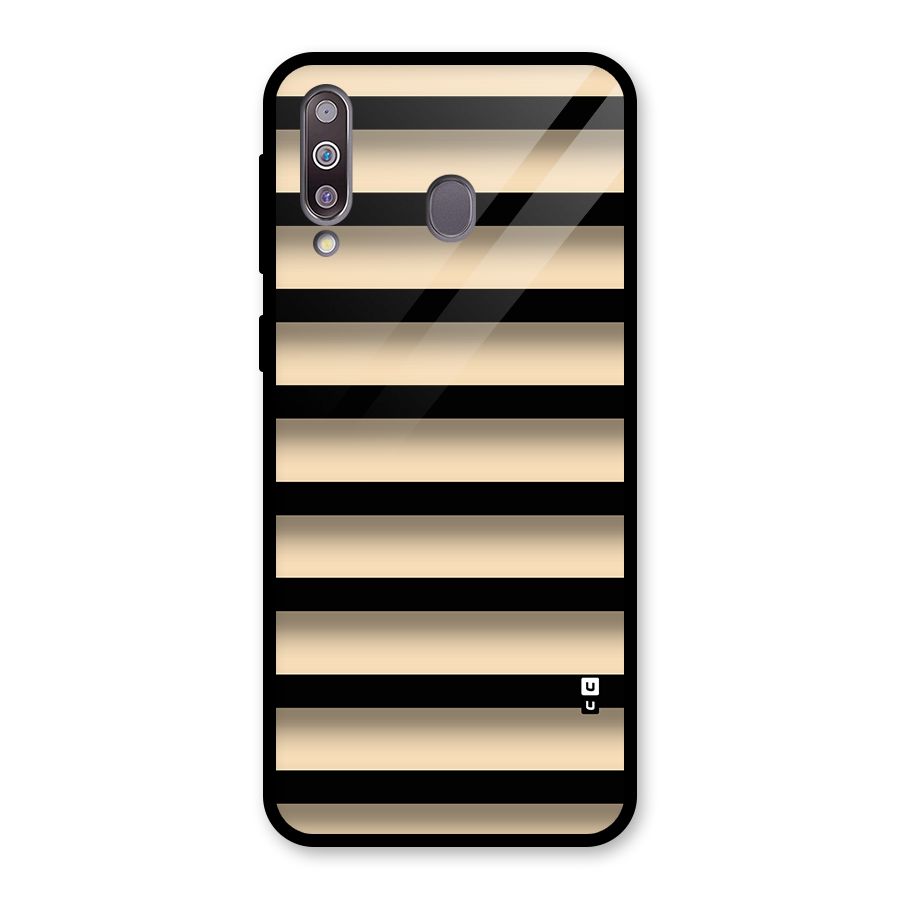 Shadow Stripes Glass Back Case for Galaxy M30
