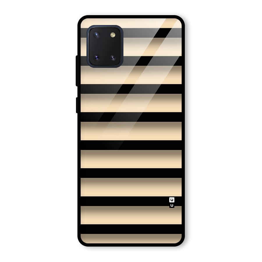 Shadow Stripes Glass Back Case for Galaxy Note 10 Lite