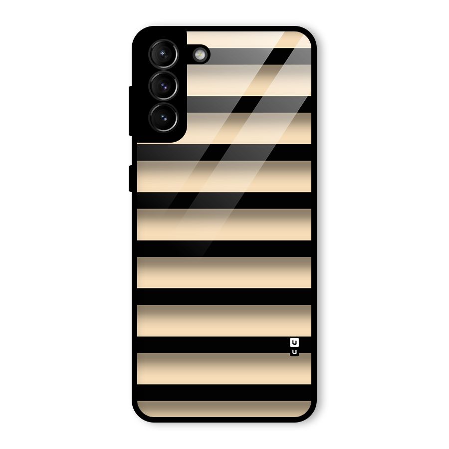Shadow Stripes Glass Back Case for Galaxy S21 Plus