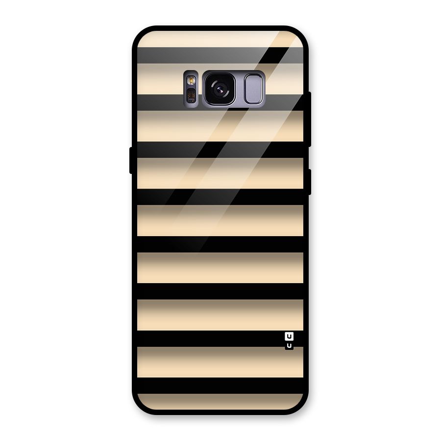 Shadow Stripes Glass Back Case for Galaxy S8