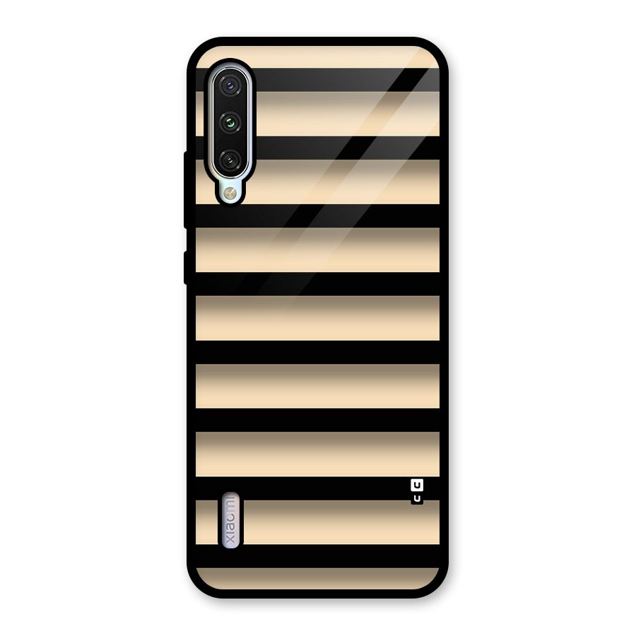 Shadow Stripes Glass Back Case for Mi A3