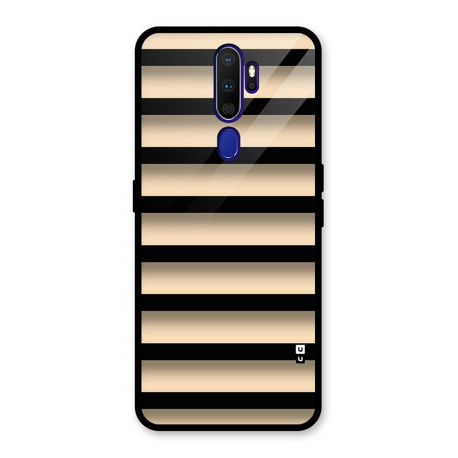 Shadow Stripes Glass Back Case for Oppo A9 (2020)