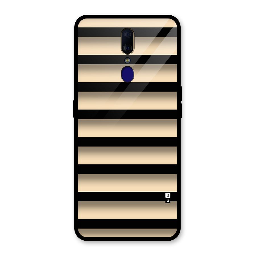 Shadow Stripes Glass Back Case for Oppo F11