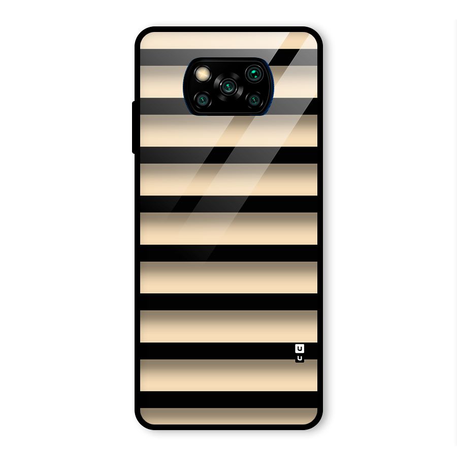 Shadow Stripes Glass Back Case for Poco X3 Pro