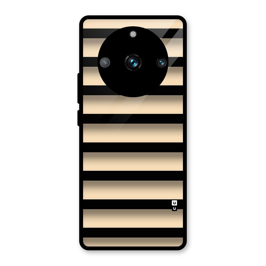 Shadow Stripes Glass Back Case for Realme 11 Pro Plus