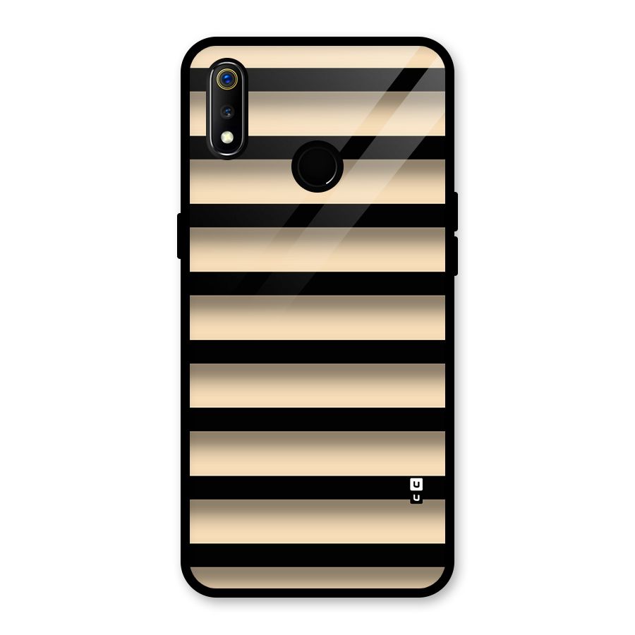 Shadow Stripes Glass Back Case for Realme 3