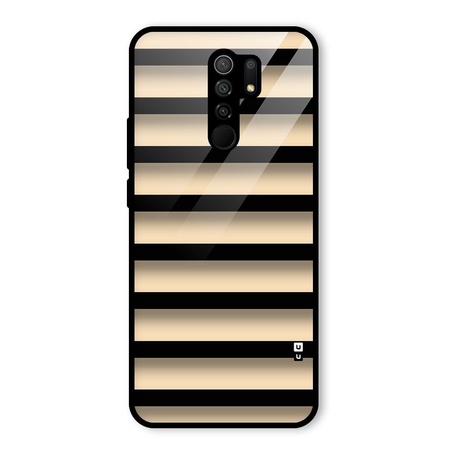 Shadow Stripes Glass Back Case for Redmi 9 Prime