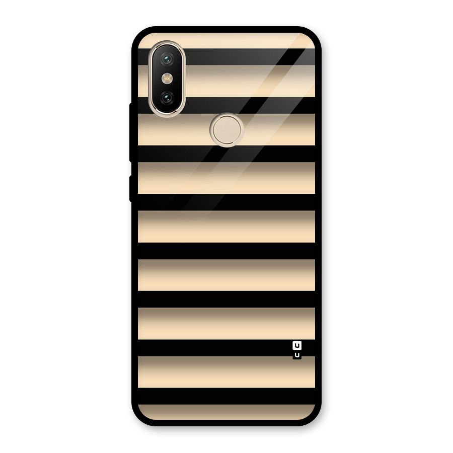 Shadow Stripes Glass Back Case for Redmi A2