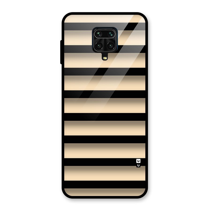 Shadow Stripes Glass Back Case for Redmi Note 9 Pro