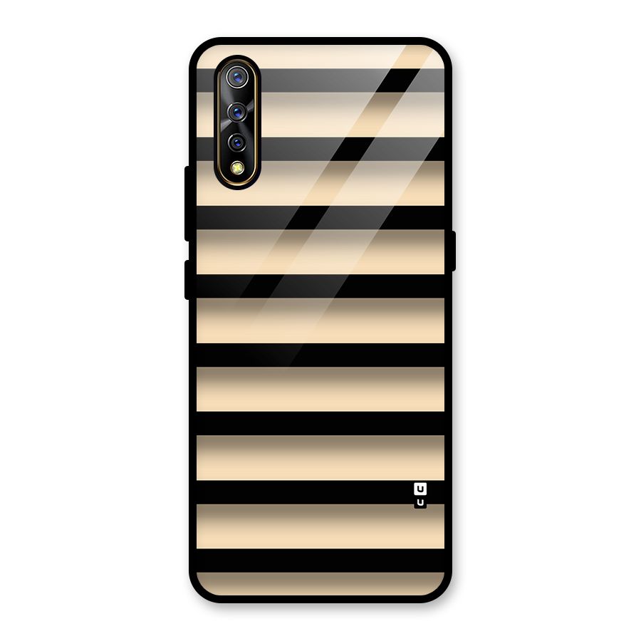 Shadow Stripes Glass Back Case for Vivo S1