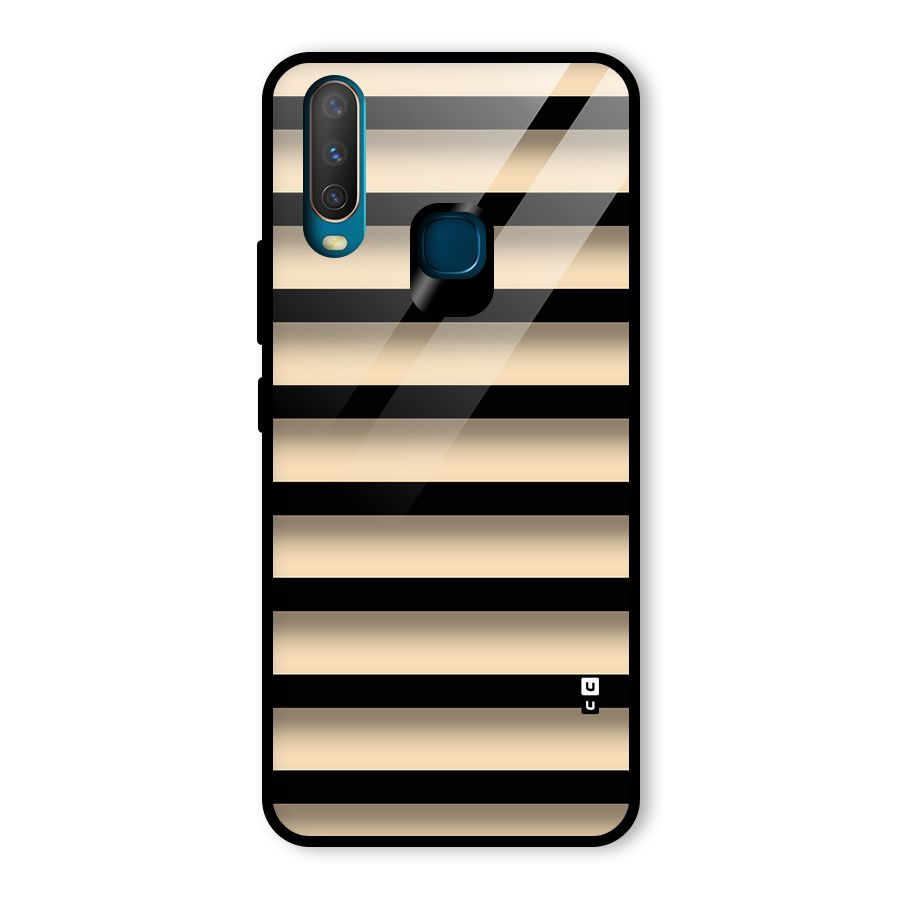 Shadow Stripes Glass Back Case for Vivo U10