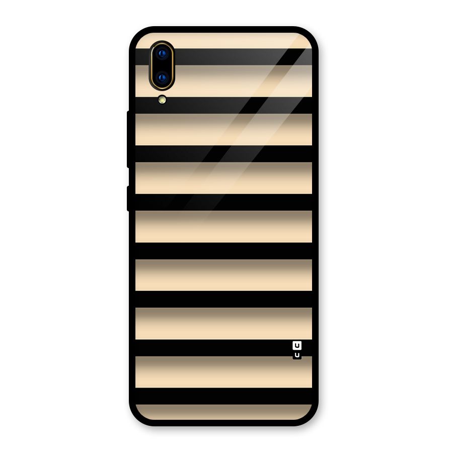 Shadow Stripes Glass Back Case for Vivo V11 Pro