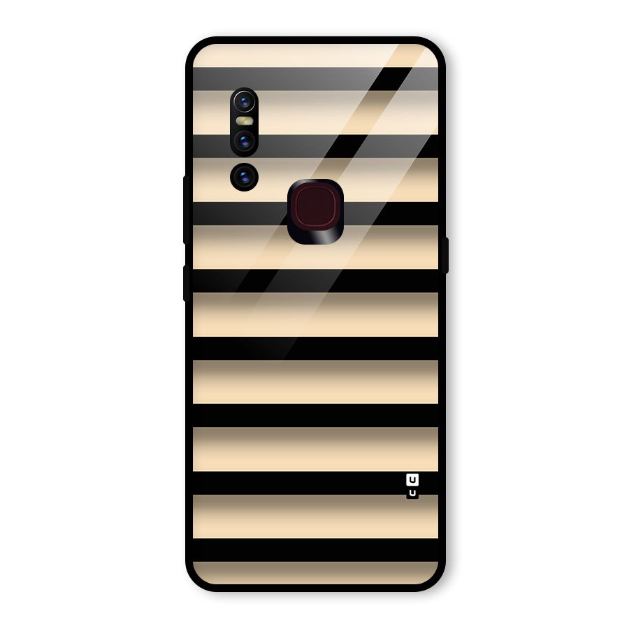 Shadow Stripes Glass Back Case for Vivo V15