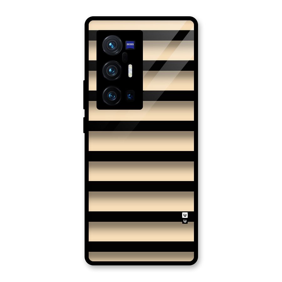 Shadow Stripes Glass Back Case for Vivo X70 Pro Plus
