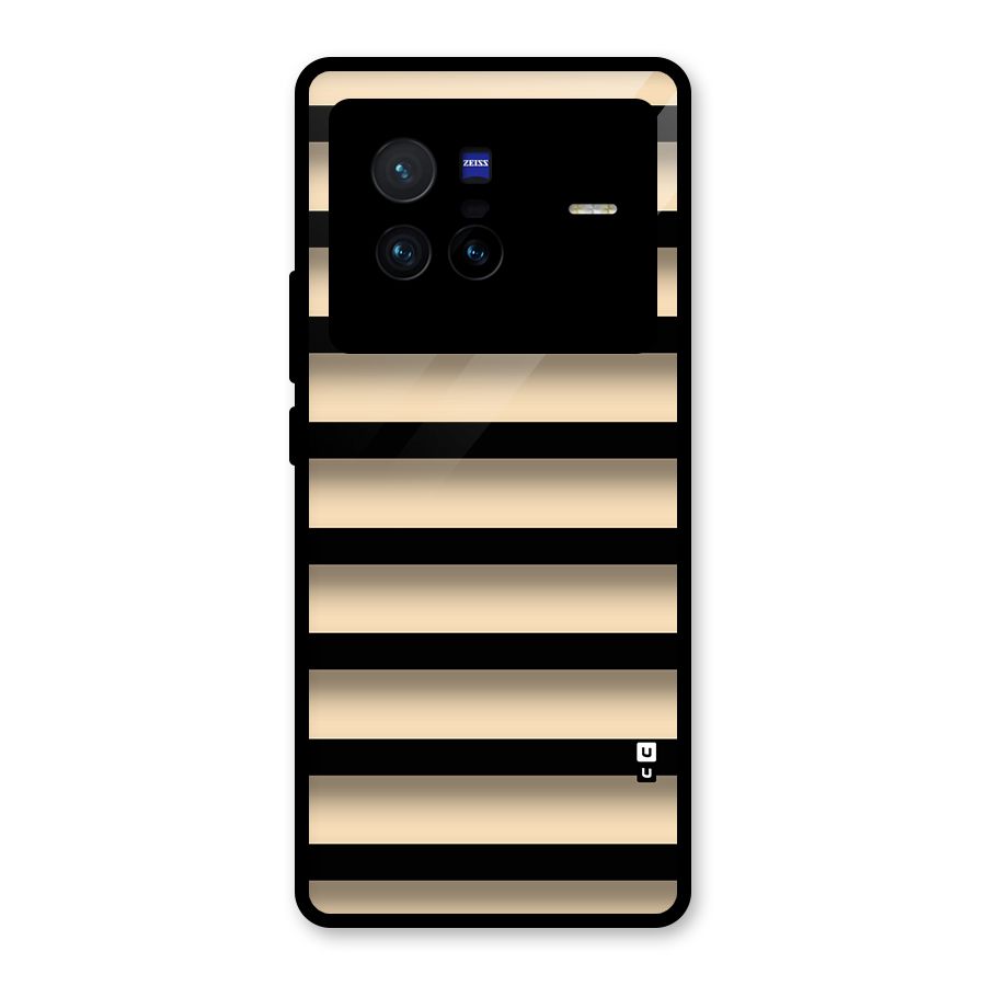 Shadow Stripes Glass Back Case for Vivo X80