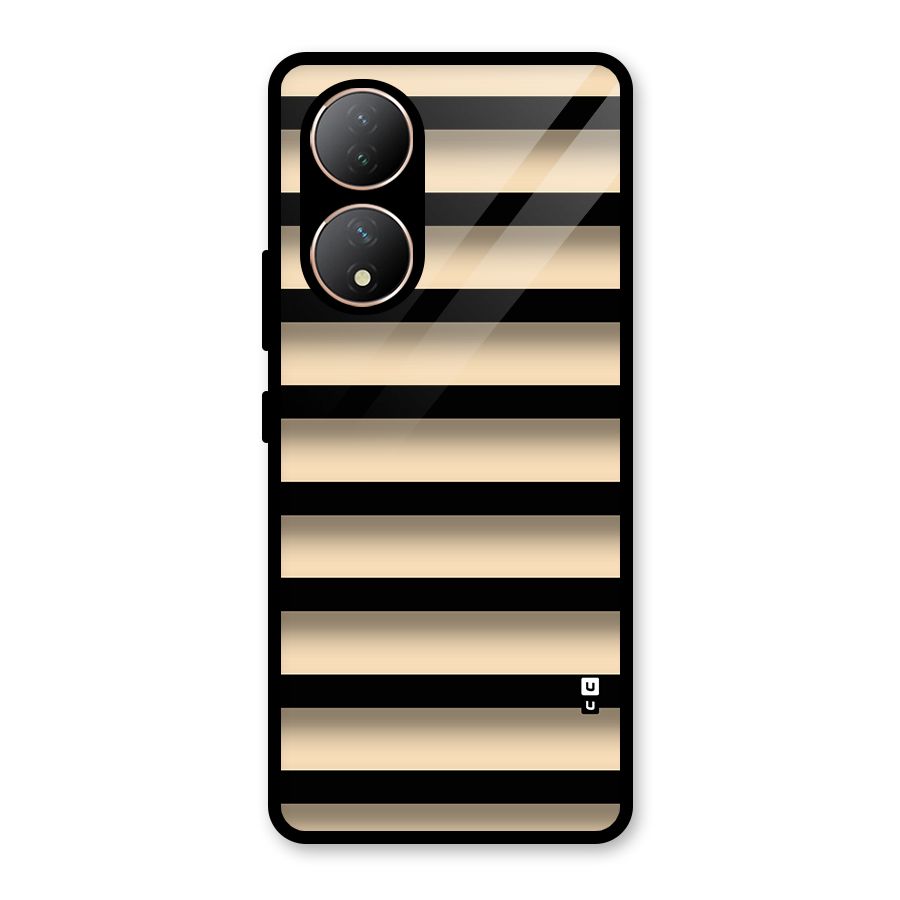 Shadow Stripes Glass Back Case for Vivo Y100A