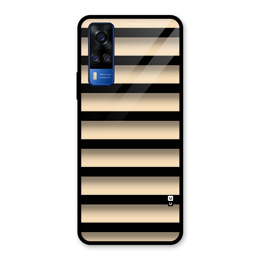 Shadow Stripes Glass Back Case for Vivo Y31