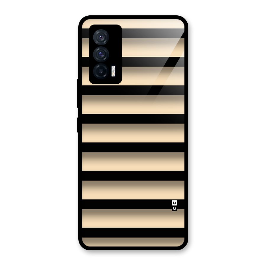 Shadow Stripes Glass Back Case for Vivo iQOO 7 5G