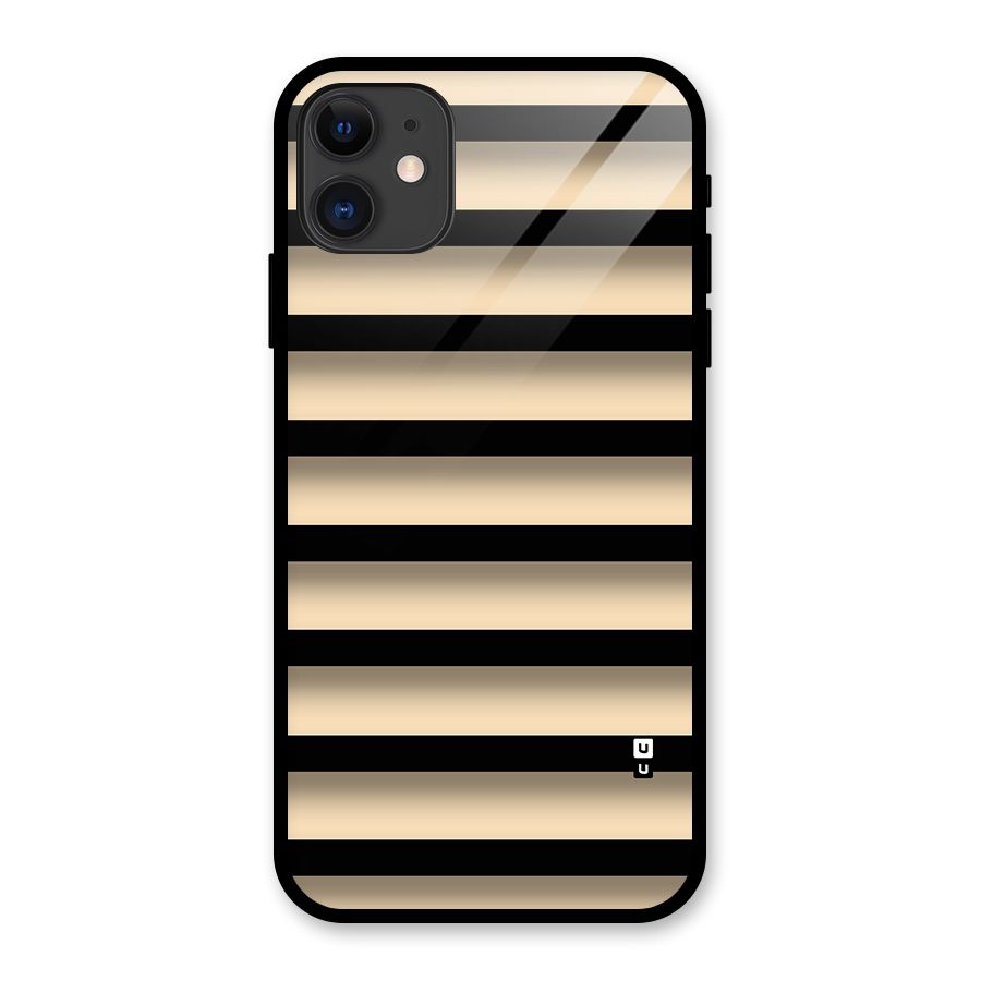 Shadow Stripes Glass Back Case for iPhone 11