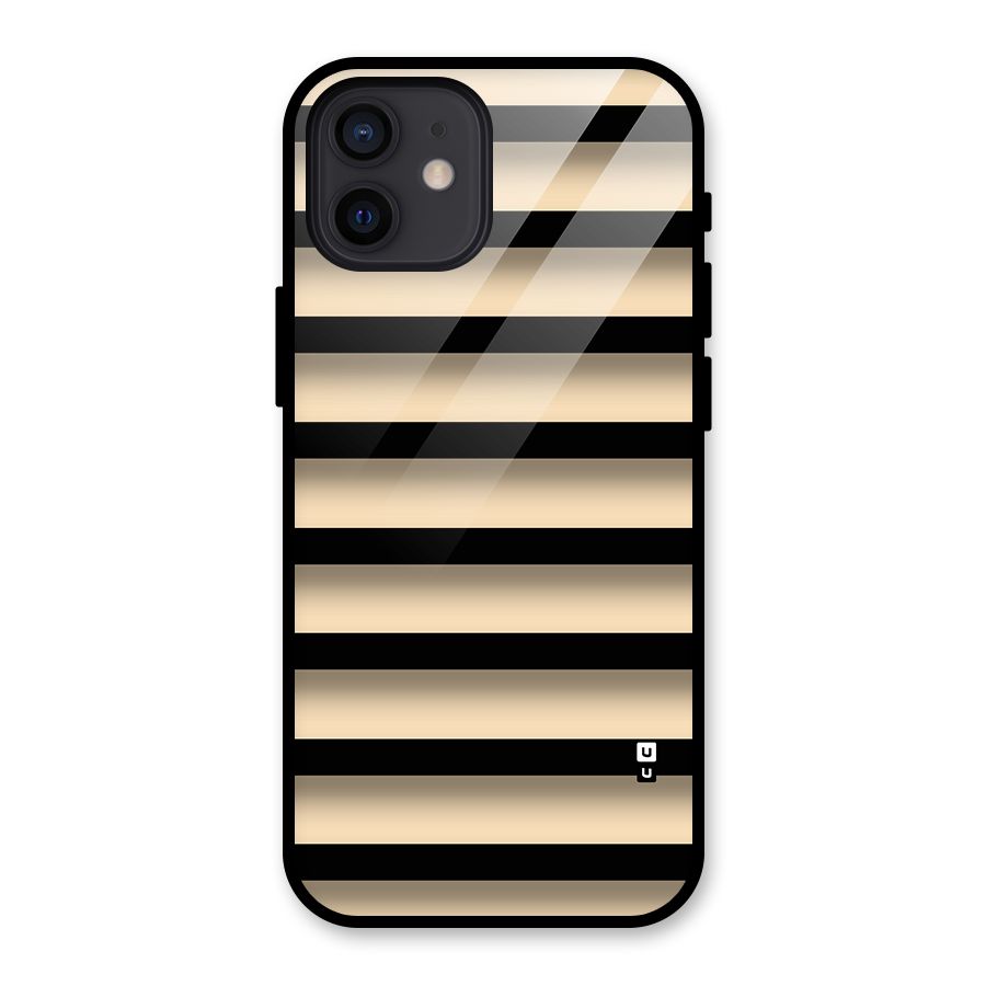 Shadow Stripes Glass Back Case for iPhone 12
