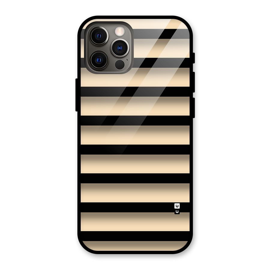 Shadow Stripes Glass Back Case for iPhone 12 Pro