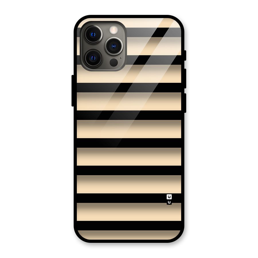 Shadow Stripes Glass Back Case for iPhone 12 Pro Max
