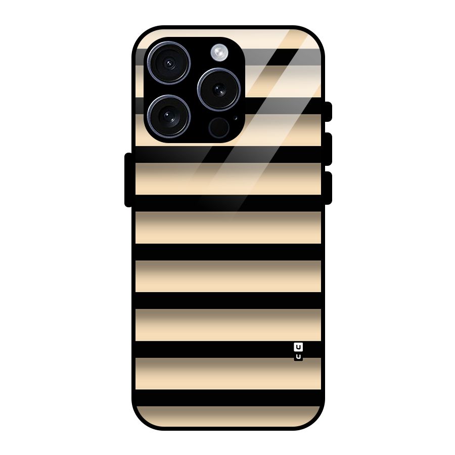 Shadow Stripes Glass Back Case for iPhone 15 Pro