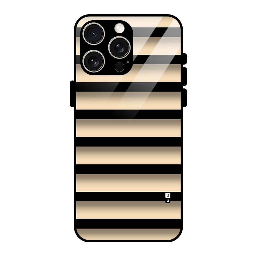 Shadow Stripes Glass Back Case for iPhone 15 Pro Max