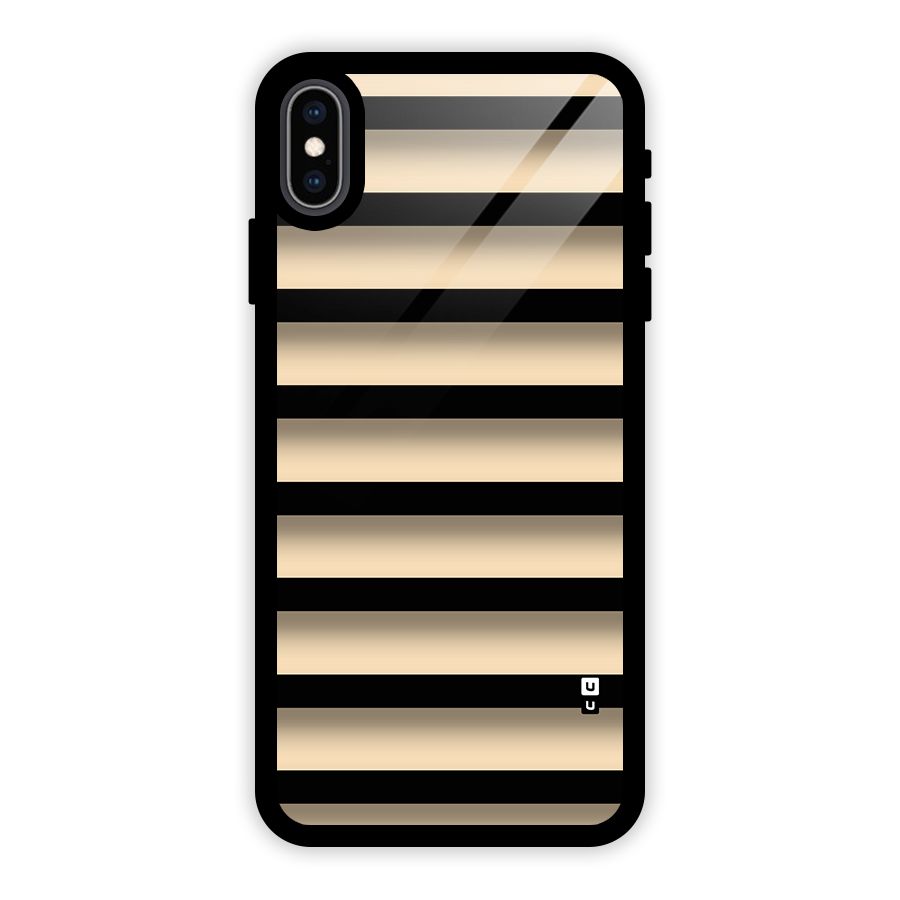 Shadow Stripes Glass Back Case for iPhone XS Max