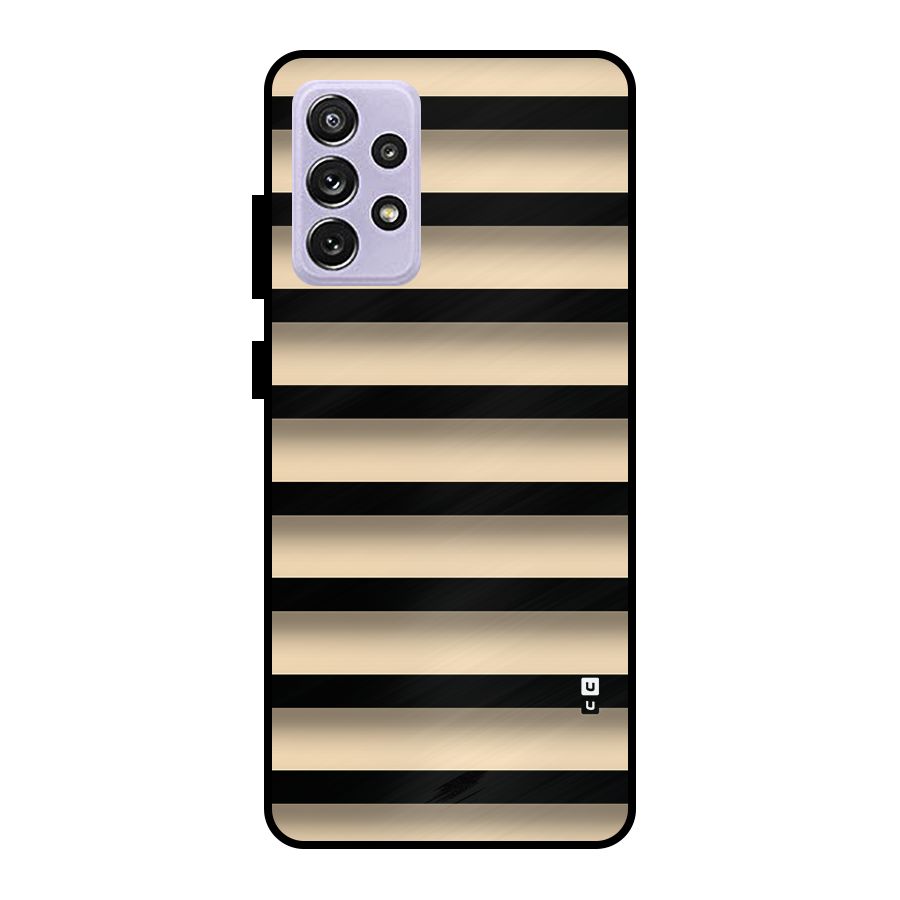 Shadow Stripes Metal Back Case for Galaxy A72