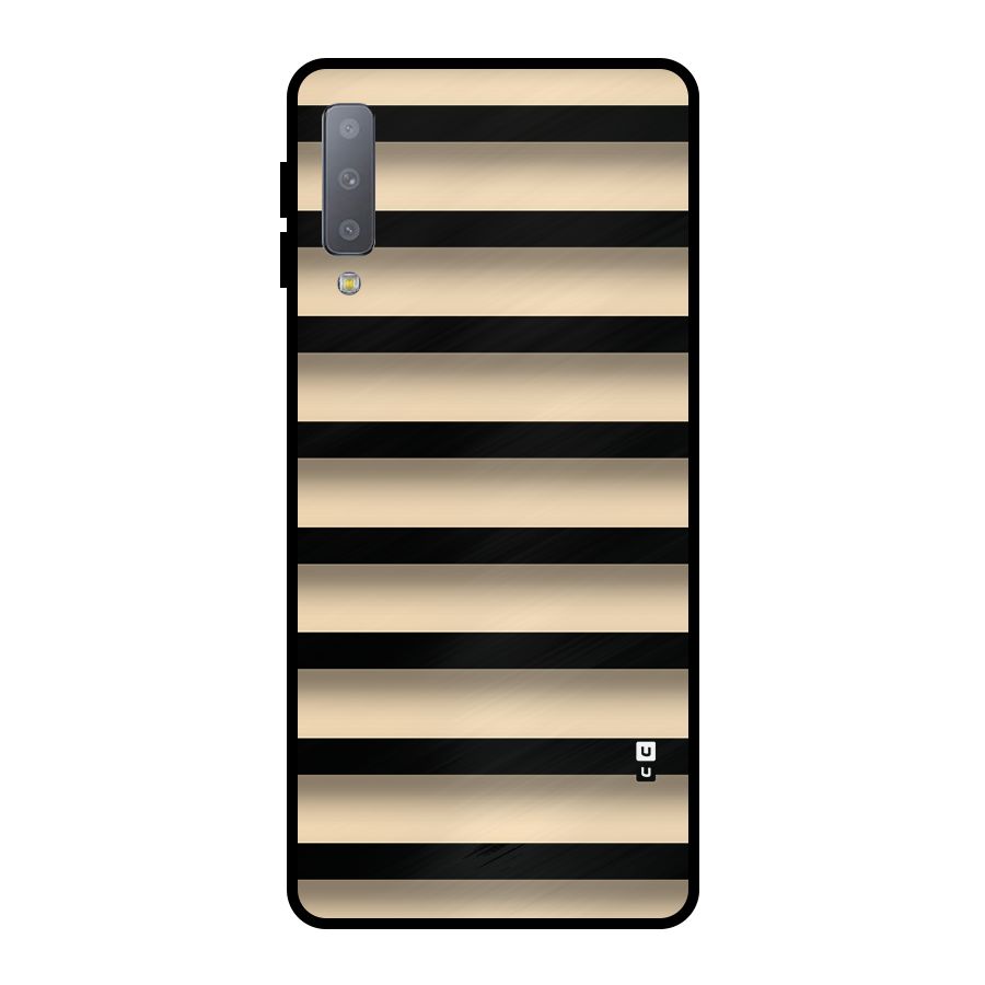 Shadow Stripes Metal Back Case for Galaxy A7 (2018)