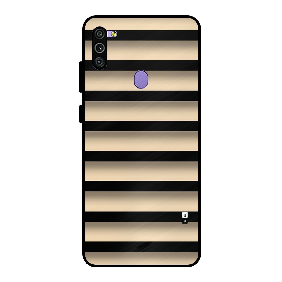 Shadow Stripes Metal Back Case for Galaxy M11